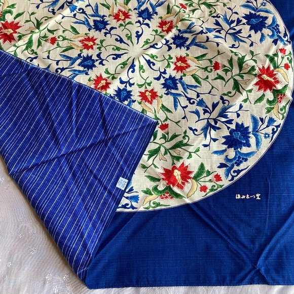 Wall Decor Nib Gen Collection Japanese Fabric 36 X 36 Vintage Floral Asian Wall Hanging Poshmark